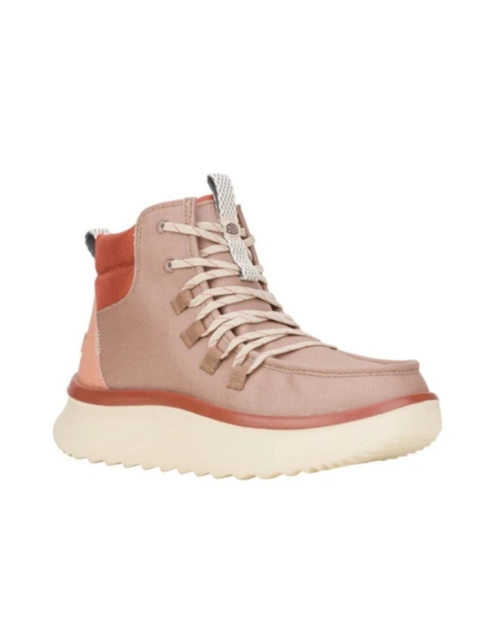 Hey Dude Wendy Peak Apres Coated Twill Desert Brown Women's Size 6
